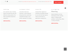 Tablet Screenshot of coolingpowercorp.com